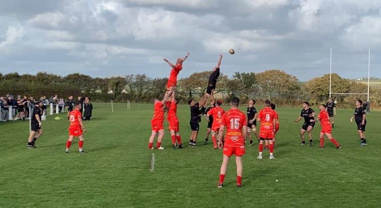 Line out action from The Athletic Ground. Picture Bill Carne